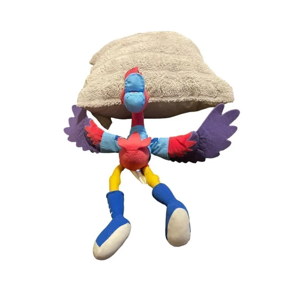 Disney Store Toy's Multicolor Junior T.O.T.S Freddy Flamingo Bird Plush Stuffed